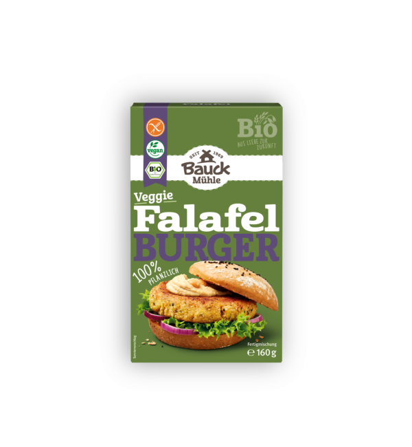 Falafel Burger Fertigmischung 160g - Bauck Mühle

Ob klassisch im Burger, als Beilage zu Salat oder mit Hummus und Joghurt-Alternativen – diese Bio-Fertigmischung ist vielseitig einsetzbar und schnell zubereitet.