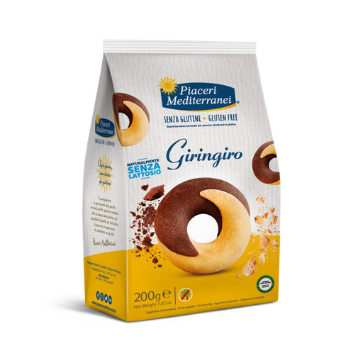 Giringiro 200g -Piaceri

Ein zeitloser Klassiker, der auch ohne Gluten nichts von seinem Charme verliert. Ein Bissen glutenfreies Giringiro – und die gute Laune kommt von ganz allein! Und das Beste? Sie sind auch laktosefrei!