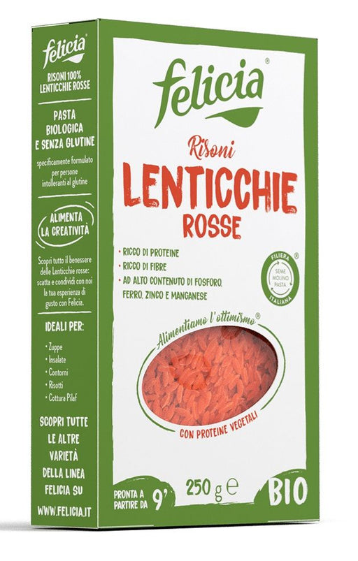 Risoni Rote Linsen 250g - Felicia

Die Risoni aus 100 % roten Bio-Linsen von Felicia sind eine nährstoffreiche Alternative zu klassischer Pasta.