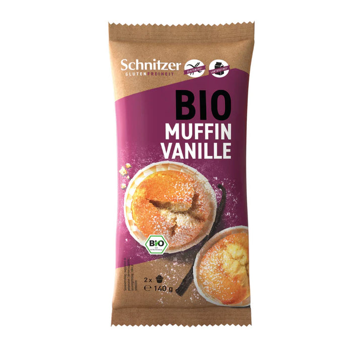 Vanille-Muffins 140g - Schnitzer Bio

Locker, luftig, leicht - genießen Sie den feinen Vanillegeschmack der auf der Zunge zergeht.