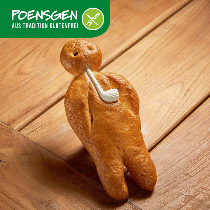 Weckmann (Stutenkerl) glutenfrei 250g - Poensgen

Der glutenfreie Weckmann von Poensgen bringt den beliebten Klassiker in einer Variante auf den Tisch, die auch für Menschen mit Glutenunverträglichkeit geeignet ist.