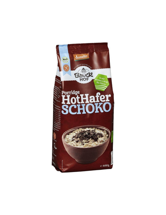 Hot Hafer Porridge Schoko 400g - Bauckhof bio

Hot Hafer Porridge Schoko von Bauckhof. Glutenfreier Haferbrei zur Zubereitung eines warmen Haferbreis mit Zartbitterschokolade.