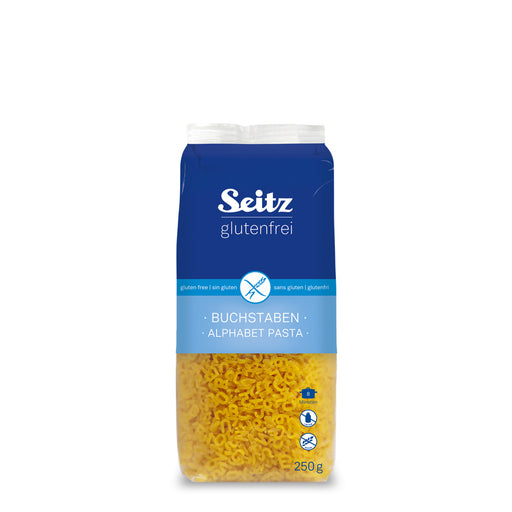 Suppeneinlage ABC 250g  - Seitz

Ein absoluter HIT, wenn man auch mit glutenfreien Buchstaben beim Supper´l Essen seinen Namen am Tellerrand schreibt.