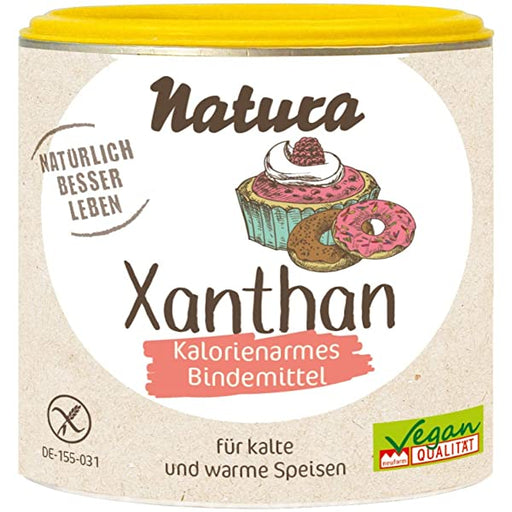 Xanthan - Bindemittel 100g- Natura

Xanthan ist in kaltem und warmem Wasser löslich und bildet weitgehend temperaturstabile Gele. Als Bindemittel ersetzt es beim glutenfreien Backen das Gluten und sorgt für eine gute Konsistenz.